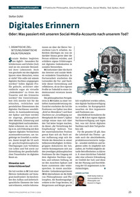 Produktabbildung zu Digitales Erinnern - Oder: Was passiert mit unseren Social-Media-Accounts nach unserem Tod?