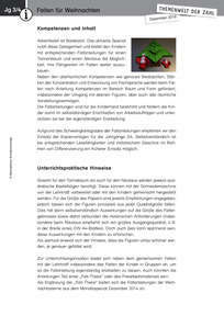 Produktabbildung zu Themenwelt der Zahl: Einen Tannenbaum falten - Kommentar - Monatsspecial Dezember 2016