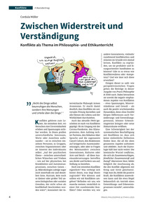 Produktabbildung zu Zwischen Widerstreit und Verständigung - Konflikte als Thema im Philosophie- und Ethikunterricht