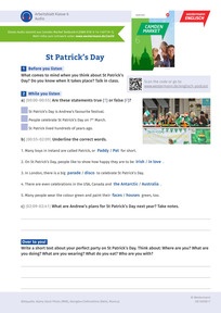 Produktabbildung zu St Patricks Day - Englisch-Arbeitsblatt zum Hörtext 52