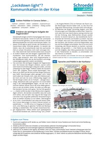 Produktabbildung zu "Lockdown light"? Kommunikation in der Krise - - Deutsch / Politik ab Klasse 8
