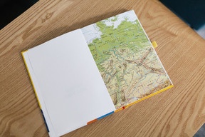Heimat und Welt Notizbuch - mit physischer Deutschlandkarte