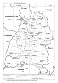 Produktabbildung zu Baden-Württemberg (Verwaltungsgliederung)