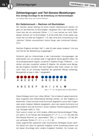 Produktabbildung zu Welt der Zahl - Info: Zahlzerlegungen und Teil-Ganzes-Beziehungen - Autoren: Prof. A. Peter-Koop, Dr. T. Rottmann