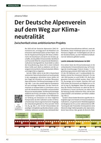 Produktabbildung zu Der Deutsche Alpenverein auf dem Weg zur Klimaneutralität - Zwischenfazit eines ambitionierten Projekts