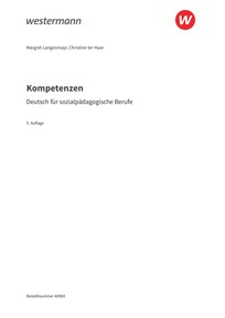 Probeseiten Kompetenzen - Deutsch für sozialpädagogische Berufe - Schulbuch, 5. Auflage 2026