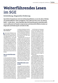 Produktabbildung zu Weiterführendes Lesen im SGE - Entwicklung, Diagnostik, Förderung