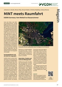 Produktabbildung zu MINT meets Raumfahrt - ESERO Germany: Vom Weltall ins Klassenzimmer