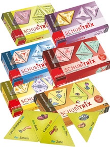 Startchancen-Paket DEUTSCH GWS: SCHUBITRIX Domino-Lernspiele mit Selbstkontrolle