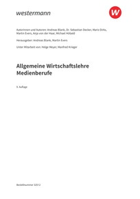 Probeseiten Allgemeine Wirtschaftslehre Medienberufe - Schulbuch, 9. Auflage 2025