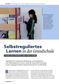 Produktabbildung zu Selbstreguliertes Lernen in der Grundschule - Stand der empirischen Forschung
