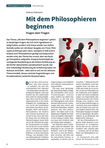 Produktabbildung zu Mit dem Philosophieren beginnen - Fragen über Fragen