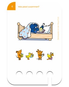 Denkspiele mit der Maus 5-6+. Kartenbeispiel Lesen