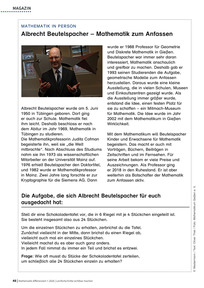 Produktabbildung zu Albrecht Beutelspacher - Mathematik zum Anfassen