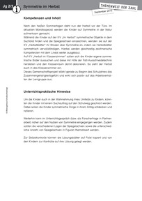 Produktabbildung zu Themenwelt der Zahl: Herbstblätter - Kommentar - Monatsspecial September 2015