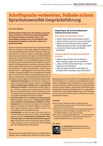 Produktabbildung zu Schriftsprache vorbereiten, Teilhabe sichern - Sprach(en)sensible Gesprächsführung