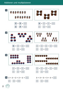 Einmaleinsheft Mathematik bärenstark, Seite 2 bis 6