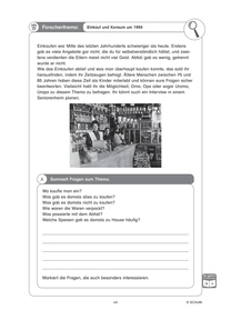 SCHUBI Werkstatt Konsum und Abfall - Forscherthema "Einkaufen und Konsum um 1950"