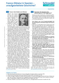 Produktabbildung zu Franco-Diktatur in Spanien - unaufgearbeitete Geschichte? - - Geschichte ab Klasse 10