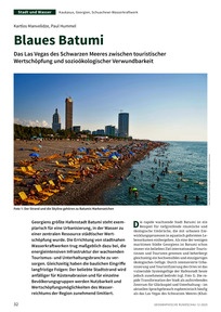 Produktabbildung zu Blaues Batumi - Das Las Vegas des Schwarzen Meeres zwischen touristischer Wertschöpfung und sozioökologischer Verwundbarkeit