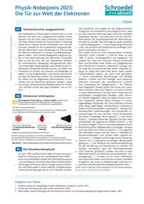 Produktabbildung zu Physik-Nobelpreis 2023: Die Tür zur Welt der Elektronen - - Physik ab Klasse 10