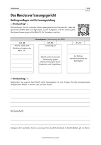 Produktabbildung zu Das Bundesverfassungsgericht - Ausgabe 01-2026