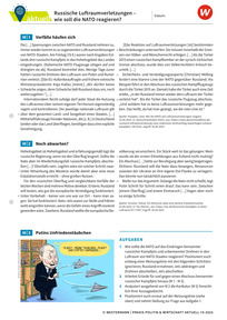 Produktabbildung zu Russische Luftraumverletzungen - wie soll die NATO reagieren? - Praxis Politik & Wirtschaft aktuell 19/2025