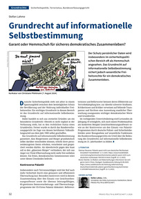 Produktabbildung zu Grundrecht auf informationelle Selbstbestimmung - Garant oder Hemmschuh für sicheres demokratisches Zusammenleben?