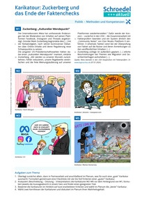 Produktabbildung zu Karikatour: Zuckerberg und das Ende der Faktenchecks - - Politik ab Klasse 11