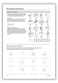 Bruchteile - Lösungen und Hinweise