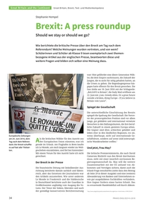 Produktabbildung zu Brexit: A press roundup - Should we stay or should we go?