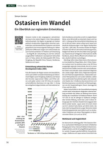 Produktabbildung zu Ostasien im Wandel - Ein Überblick zur regionalen Entwicklung