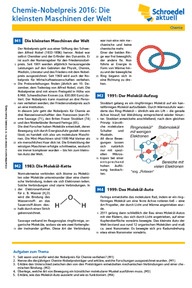 Produktabbildung zu Chemie-Nobelpreis 2016: Die kleinsten Maschinen der Welt - -Chemie ab Klasse 9