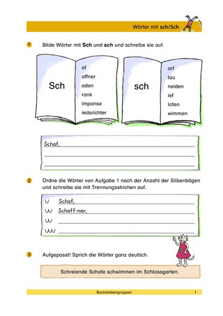 Wörter mit sch/Sch - Wörter mit sch: Verlage der Westermann Gruppe