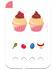 Was fehlt 4+. Beispielkarte Cupcake