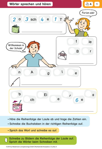 Lernkartei - Rechtschreibkompetenz - 2. Schuljahr, Box A – Westermann
