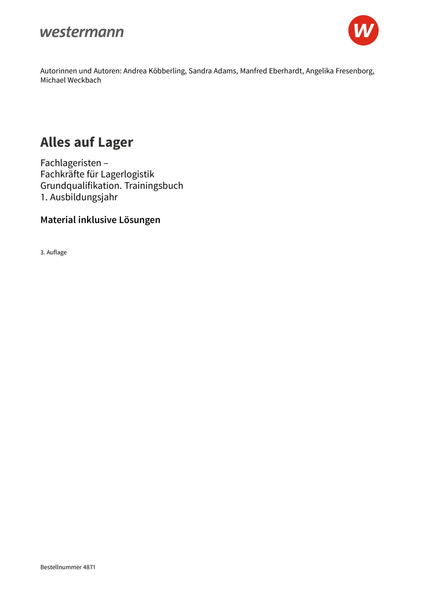 Alles Auf Lager Trainingsbuch 1 Lösungen Pdf Alles auf Lager - Grundqualifikation - Trainingsbuch 1 - 1