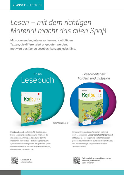 Karibu - Ausgabe 2024 - Lesebuch 2 - Mit Diagnoseheft Lesen 2 - 1 ...