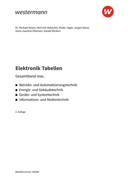 tabellenbuch elektrotechnik europa lehrmittel pdf