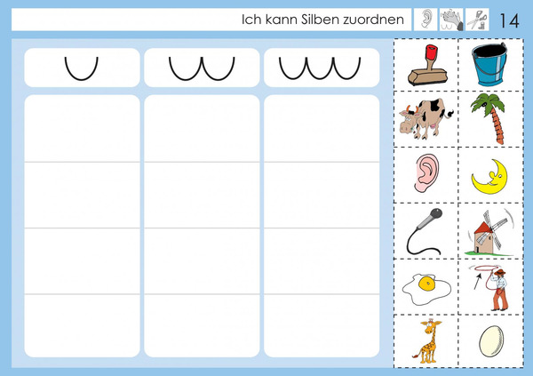 Mein Silbenheft - Ich kann Silben erkennen, lesen und schreiben