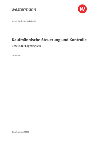 Kaufmännische Steuerung Und Kontrolle Kaufmännische Steuerung und Kontrolle - Berufe der Lagerlogistik