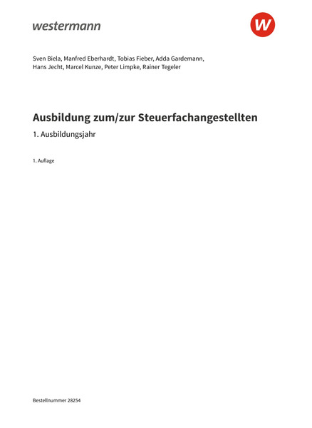 Ausbildung Zum/zur Steuerfachangestellten - 1. Ausbildungsjahr ...