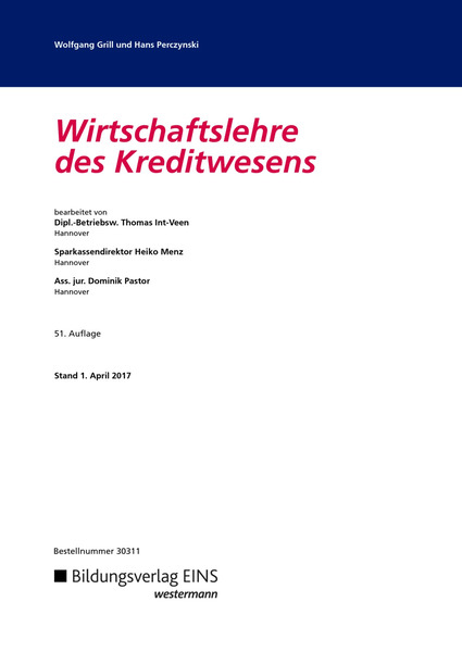 Grill Perczynski Wirtschaftslehre Des Kreditwesens Pdf Merge