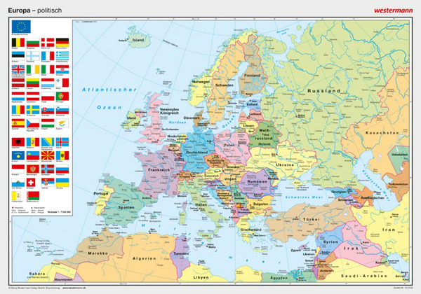 Posterkarten Geographie Europa Politisch Westermann Posterkarten Geographie Europa Politisch Westermann