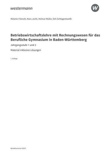 Betriebswirtschaftslehre Mit Rechnungswesen Für Das Berufliche ...