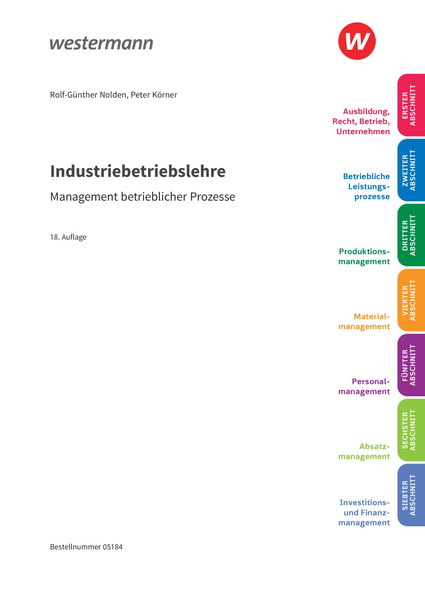 Industriebetriebslehre Management Betrieblicher Prozesse Schulerband 18 Auflage 2021 Verlage Der Westermann Gruppe