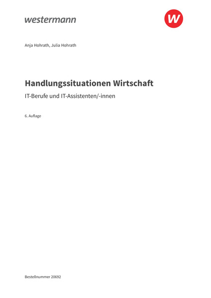 Handlungssituationen Wirtschaft - IT-Berufe und IT-Assistenten