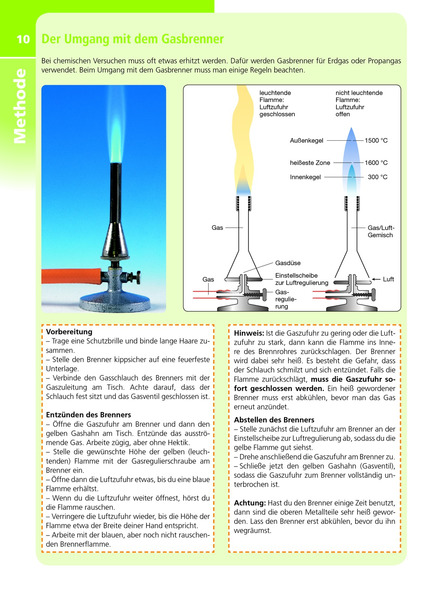 Der Gasbrenner Arbeitsblatt Lösung Klett Treffpunkt Chemie: Westermann Gruppe in Österreich