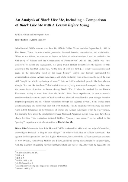 Sociology: Black Like Me Essay Example black like me essay