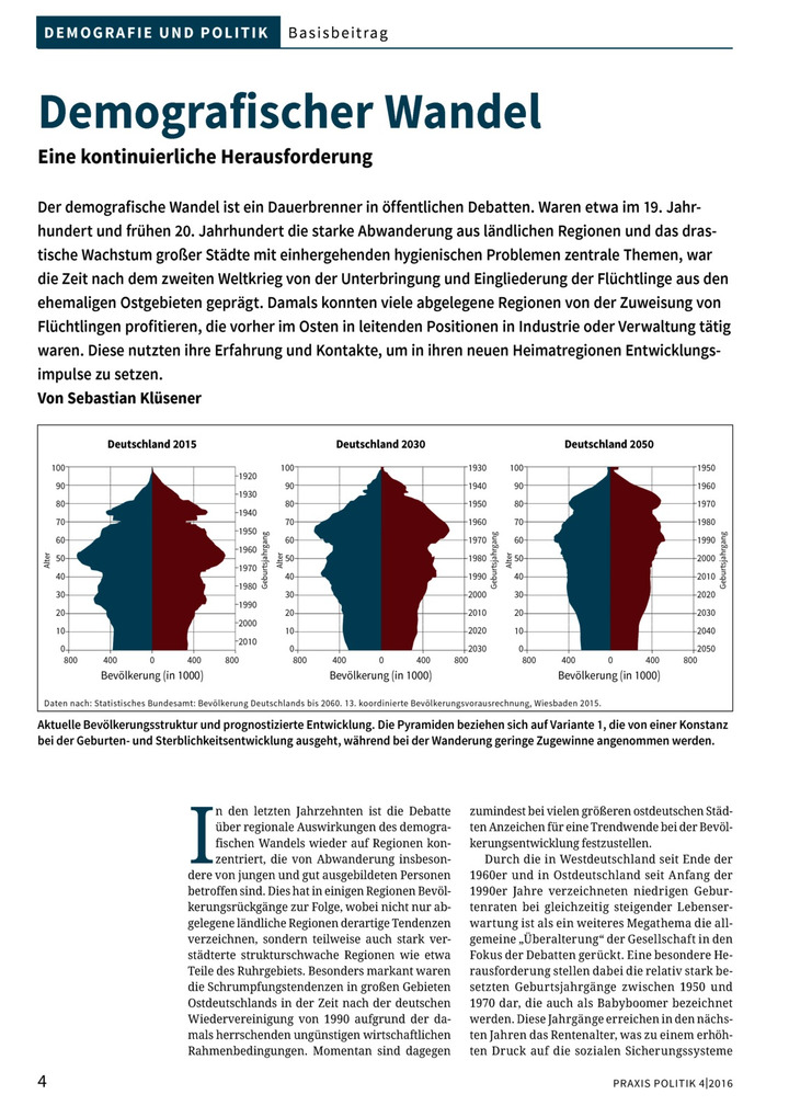 Demografischer Wandel